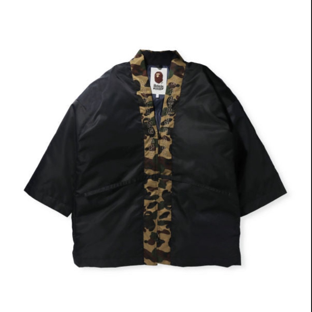 BAPE 1st Camo Green Hanten Down Puffer Jacket